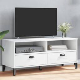 Berkfield Home TV Cabinet VIKEN White Engineered Wood - thumbnail 2