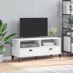 Berkfield Home TV Cabinet VIKEN White Engineered Wood - thumbnail 1