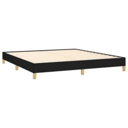 Berkfield Home Bed Frame Black 180x200 cm Super King Fabric - thumbnail 4