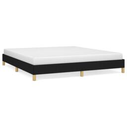 Berkfield Home Bed Frame Black 180x200 cm Super King Fabric - thumbnail 1