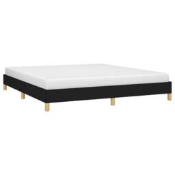 Berkfield Home Bed Frame Black 180x200 cm Super King Fabric - thumbnail 3