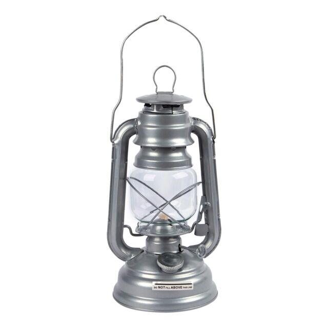 Redwood Metal Paraffin Hurricane Lantern - 25cm - Silver - image 1
