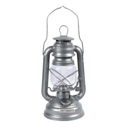 Redwood Metal Paraffin Hurricane Lantern - 25cm - Silver - thumbnail 1