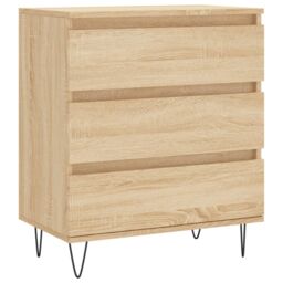 Berkfield Home Sideboard Sonoma Oak 60x35x70 cm Engineered Wood in Brown - Size: 60 x 35 x 70 cm - thumbnail 2