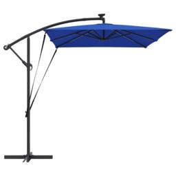 Berkfield Home Cantilever Banana Parasol with Lock Blue 294 x 200 x 254 cm - thumbnail 7