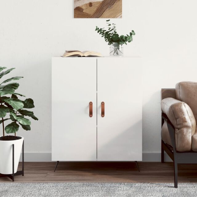 Berkfield Home Sideboard High Gloss White 69.5x34x90 cm Engineered Wood - image 1