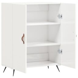 Berkfield Home Sideboard High Gloss White 69.5x34x90 cm Engineered Wood - thumbnail 6