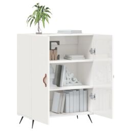 Berkfield Home Sideboard High Gloss White 69.5x34x90 cm Engineered Wood - thumbnail 4