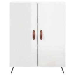 Berkfield Home Sideboard High Gloss White 69.5x34x90 cm Engineered Wood - thumbnail 5