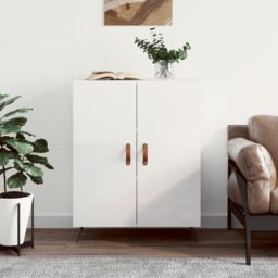Berkfield Home Sideboard High Gloss White 69.5x34x90 cm Engineered Wood - thumbnail 1