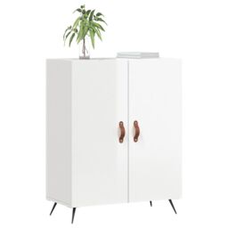 Berkfield Home Sideboard High Gloss White 69.5x34x90 cm Engineered Wood - thumbnail 3