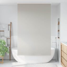 Berkfield Home Shower Roller Blind with Cassette 120x240 cm Fabric Width 116 cm in Grey - thumbnail 2
