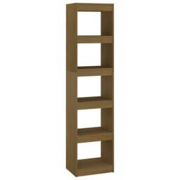 Berkfield Home Beautiful Book Cabinet/Room Divider Honey Brown 40x30x167.5 cm So - thumbnail 3
