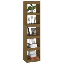 Berkfield Home Beautiful Book Cabinet/Room Divider Honey Brown 40x30x167.5 cm So - thumbnail 4