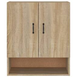Berkfield Home Wall Cabinet Sonoma Oak 60x31x70 cm Engineered Wood in Light Oak - Size: 60 x 31 x 70 cm - thumbnail 5