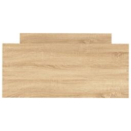 Berkfield Home Bed Frame Sonoma Oak 100x200 cm Engineered Wood in Brown - thumbnail 4