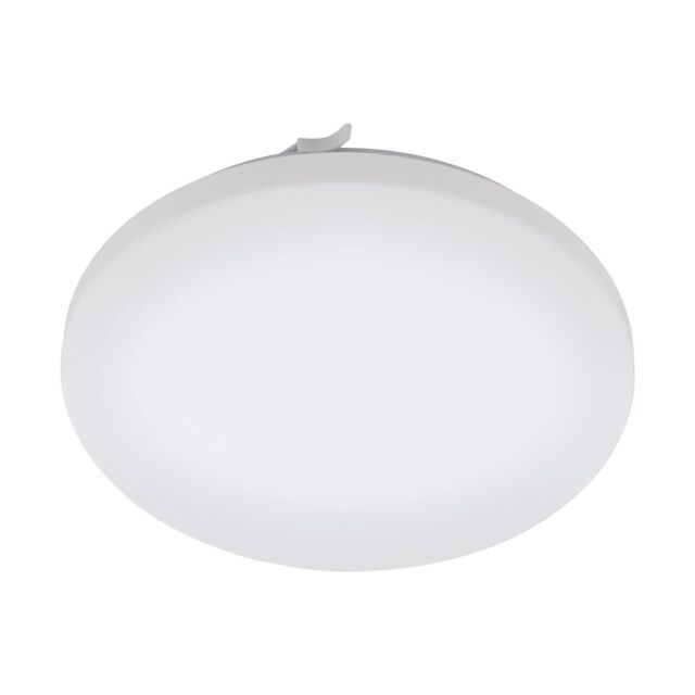 Loops Wall Flush Ceiling Light Colour White Shade White Plastic Bulb LED 17.3W Incl - image 1
