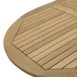 Berkfield Home Beautiful Folding Garden Table 160x85x75 cm Solid Wood Acacia in Light Brown - Size: 160 x 85 x 75 cm - thumbnail 8