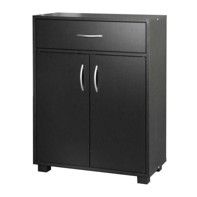 Havendro Living Room Sideboard Wooden Storage Cabinet Unit in Black - image 1