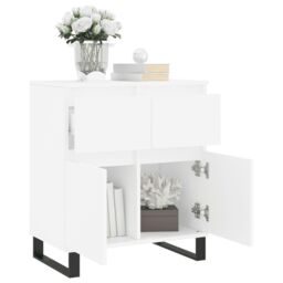 Berkfield Home Sideboard White 60x35x70 cm Engineered Wood - Size: 60 x 35 x 70 cm - thumbnail 4