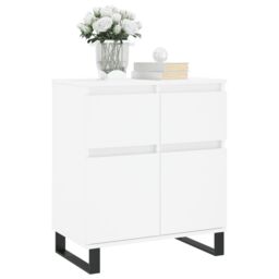 Berkfield Home Sideboard White 60x35x70 cm Engineered Wood - Size: 60 x 35 x 70 cm - thumbnail 3