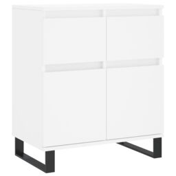 Berkfield Home Sideboard White 60x35x70 cm Engineered Wood - Size: 60 x 35 x 70 cm - thumbnail 2