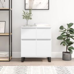 Berkfield Home Sideboard White 60x35x70 cm Engineered Wood - Size: 60 x 35 x 70 cm - thumbnail 1