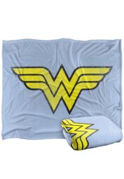 Warner Brothers Dc Wonder Woman Logo Officially Licensed Silky Touch Super Soft Throw Blanket 152 x 127 cm in White - thumbnail 2