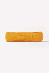 Homescapes Rajput Ribbed Cotton Floor Cushion in Bright Yellow - Size: 40 cm x 40 cm - thumbnail 5