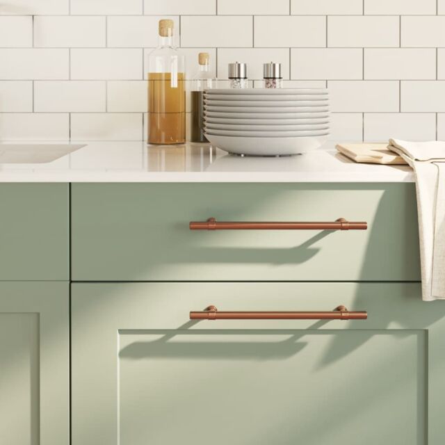 Berkfield Home Cabinet Handles 5 pcs Bronze 192 mm Stainless Steel in Brown - image 1