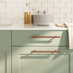 Berkfield Home Cabinet Handles 5 pcs Bronze 192 mm Stainless Steel in Brown - thumbnail 1
