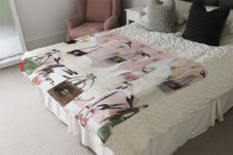 Benjamin Tate Design Fashion Heaven Blanket in Natural - Size: 120 cm x 150 cm - thumbnail 3