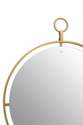 Orsina Minimalist Wall Mirror With Ring, Versatile Round Shaped Wall Mirror, Compact & Lightweight Wall Mirror in Gold - thumbnail 4