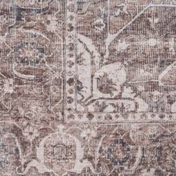Kukoon Vintage Beige Distressed Soft Pile Living Room Area Rug Bedroom Runner in Taupe - Size: 80 cm x 150 cm - thumbnail 5