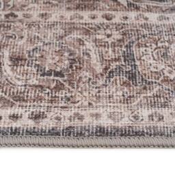 Kukoon Vintage Beige Distressed Soft Pile Living Room Area Rug Bedroom Runner in Taupe - Size: 80 cm x 150 cm - thumbnail 4