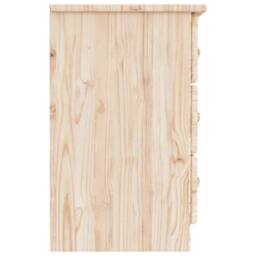 Berkfield Home Bedside Cabinet ALTA 41x35x55 cm Solid Wood Pine in Light Brown - Size: 41 x 35 x 55 cm - thumbnail 5