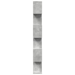 Berkfield Home Room Divider Bookcase 6-Tier Concrete Grey 70x24x193 cm Engineered Wood - Size: 70 x 24 x 193 cm - thumbnail 6