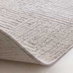 The Rug Shop UK Silver Modern Abstract Polyester Cotton Backing Area Rug - Size: 200 cm x 300 cm - thumbnail 7