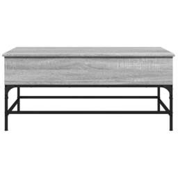 Berkfield Home Coffee Table Grey Sonoma 100x50x45 cm Engineered Wood & Metal - Size: 100 x 50 x 45 cm - thumbnail 5