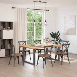 Berkfield Home Coffee Table Legs U-Shaped 2 pcs Anthracite 100x(72-73) cm Steel in Black - thumbnail 2