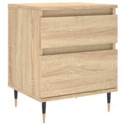Berkfield Home Bedside Cabinets 2 pcs Sonoma Oak 40x35x50 cm Engineered Wood in Brown - Size: 40 x 35 x 50 cm - thumbnail 5