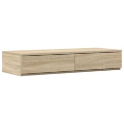 Berkfield Home Storage Bed Frame Sonoma oak Engineered wood 90 x 190 cm in Beige - thumbnail 6