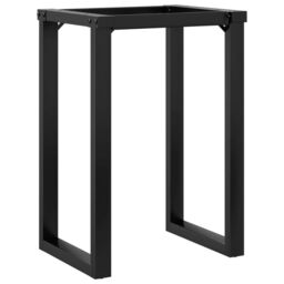 Berkfield Home Dining Table Legs O-Frame 60x40x73 cm Steel in Black - Size: 60 x 40 x 73 cm - thumbnail 6