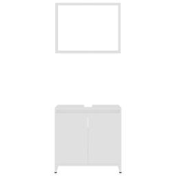 Berkfield Home 4 Piece Bathroom Furniture Set White Engineered Wood - thumbnail 7