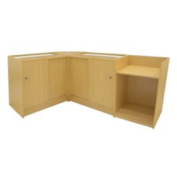 Monstershop Astro LED Shop Counter Set LM60, TB60 & 2 x K900 - Maple in Beige - thumbnail 2