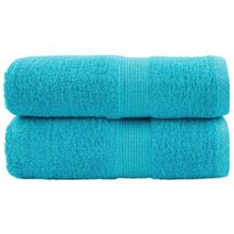 Berkfield Home Premium Soap Towels SOLUND 2 pcs Turquoise 30x30 cm 600 gsm - thumbnail 2