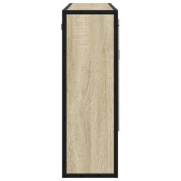 Berkfield Home Bathroom Mirror Cabinet Sonoma Oak 65x20x60 cm Engineered Wood in Brown - Size: 65 x 20 x 60 cm - thumbnail 6
