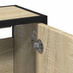 Berkfield Home Bathroom Mirror Cabinet Sonoma Oak 65x20x60 cm Engineered Wood in Brown - Size: 65 x 20 x 60 cm - thumbnail 9