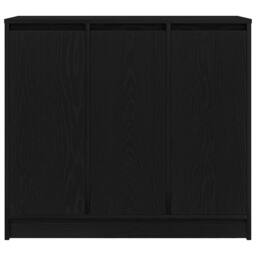 Berkfield Home Sideboard Black Oak 85x34x76 cm Engineered Wood - Size: 85 x 34 x 76 cm - thumbnail 6