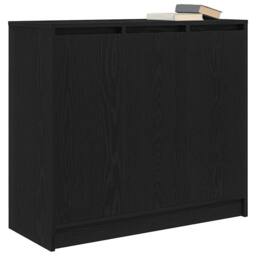 Berkfield Home Sideboard Black Oak 85x34x76 cm Engineered Wood - Size: 85 x 34 x 76 cm - thumbnail 4
